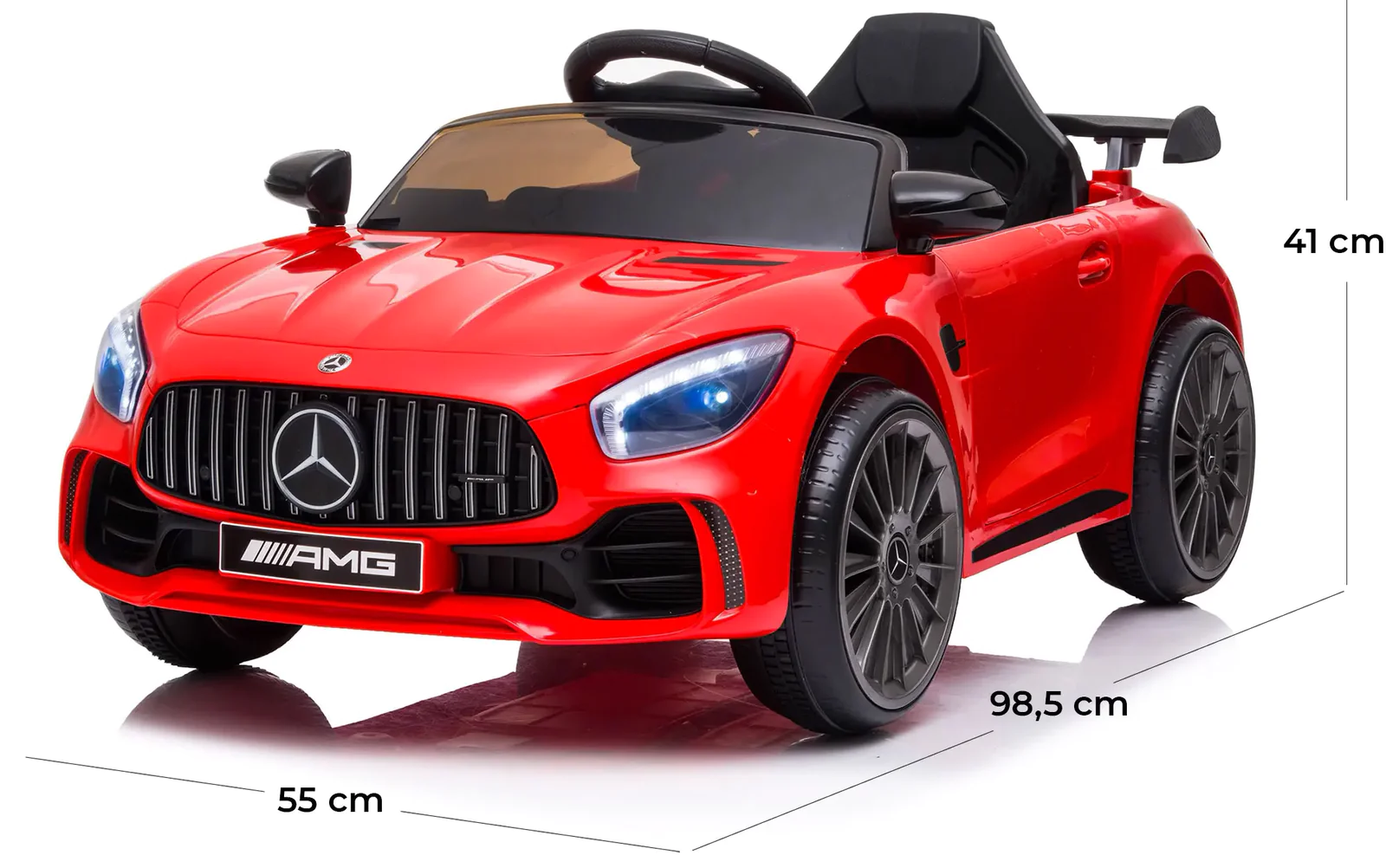 Voiture électrique enfants LT915 Mercedes AMG GTR 12V Lumières Sons Télécommande