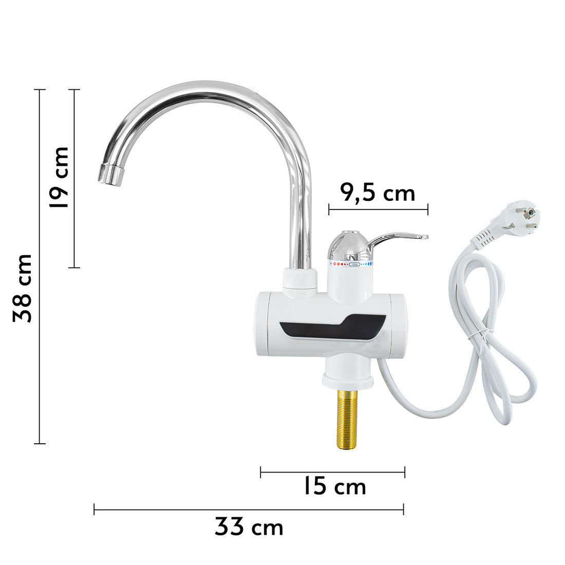 111238 Robinet électrique à température chaude instantanée avec mitigeur douche