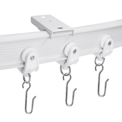 Rail rideau flexible PVC de 5 mètres Pliable et Coulissant Séparateur de pièces
