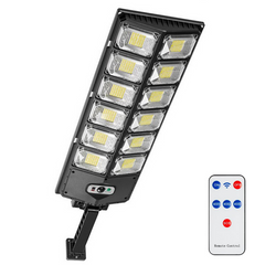 Lampadaire Solaire 1000 lumen avec Détecteur Mouvement Télécommande IP65 W789B-6