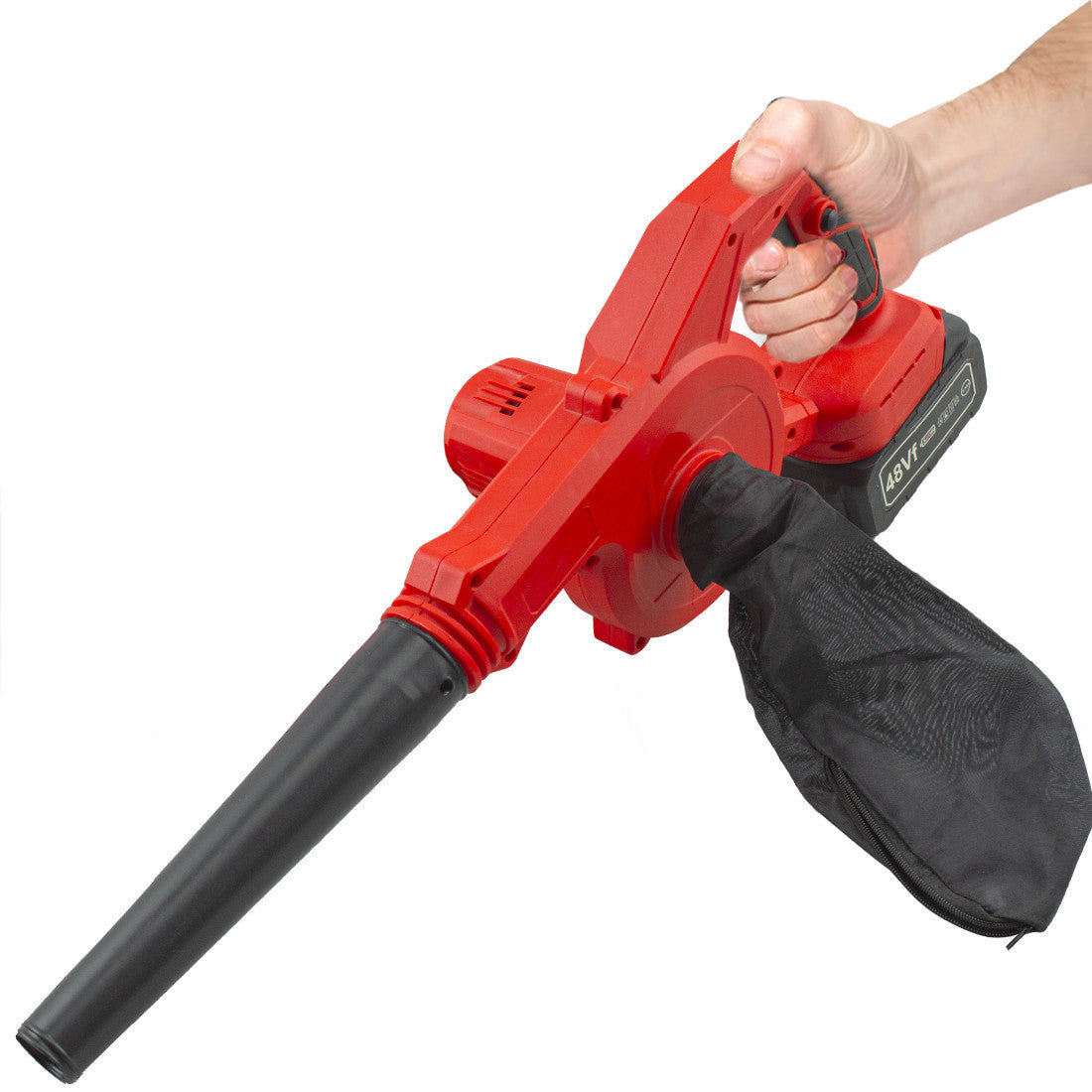 Aspirateur souffleur à batterie sans fil rechargeable 18 V avec sac