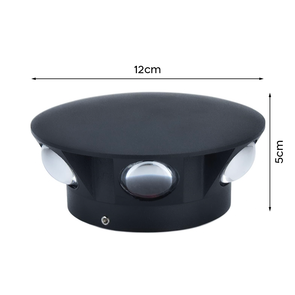 Applique Murale Ronde avec 6 LED 18W Éclairage Intérieur Design Moderne
