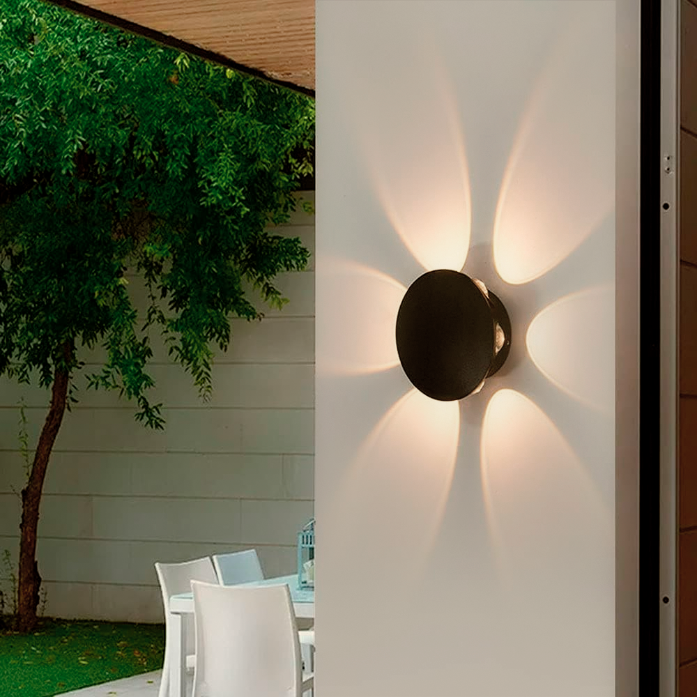Applique Murale Ronde avec 6 LED 18W Éclairage Intérieur Design Moderne