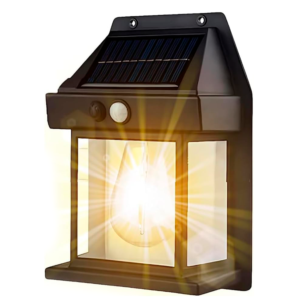 Lampe murale solaire rechargeable l'extérieur BK-888 lumière capteur mouvement