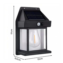 Lampe murale solaire rechargeable l'extérieur BK-888 lumière capteur mouvement