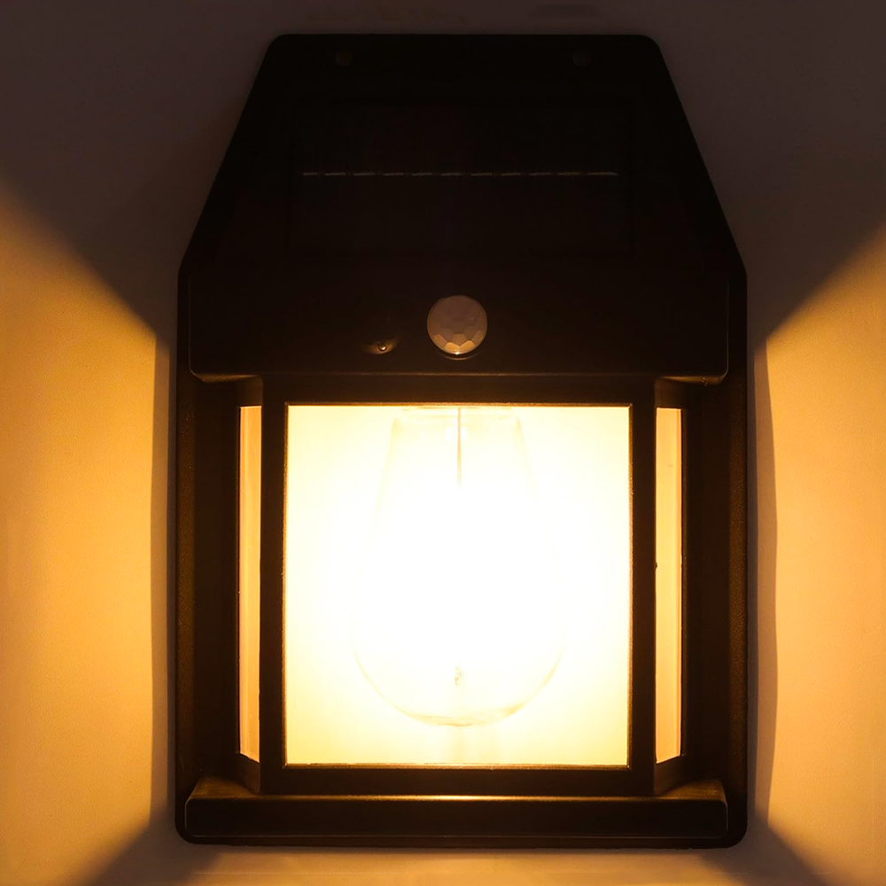 Lampe murale solaire rechargeable extérieur BK-888D lumière capteur de mouvement