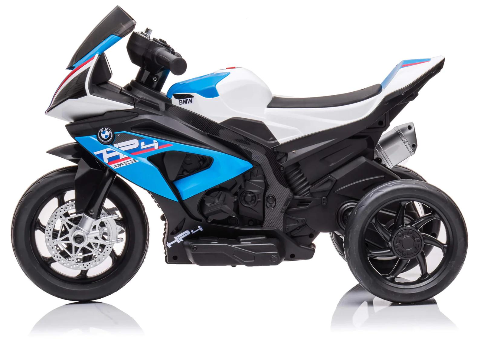 Moto électrique pour enfants BMW HP4 Sport à 3 roues avec licence officielle 12V