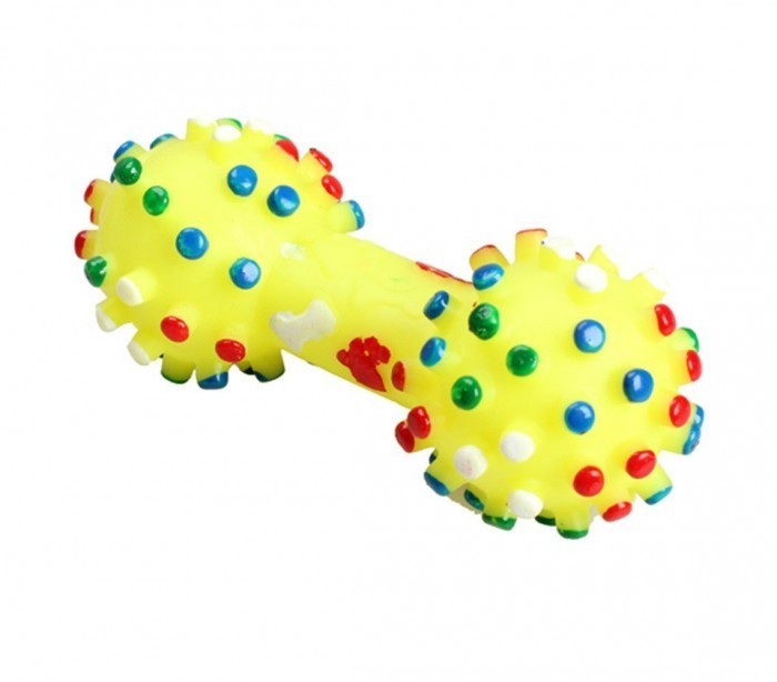 Jeu - Os en caoutchouc souple pour chiens et chats - Divers coloris