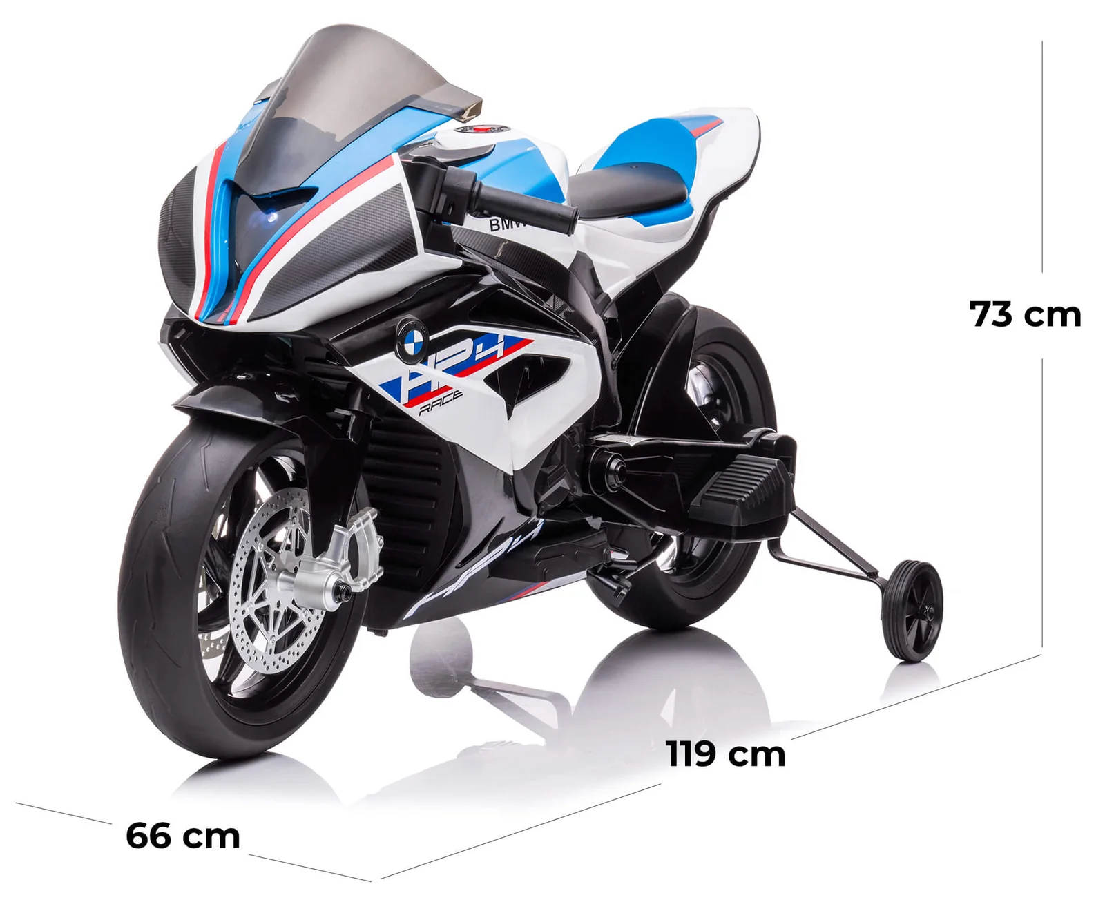 Moto électrique pour enfants BMW HP4 Race à 2 roues avec licence officielle, 12V