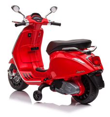 Moto électrique enfants LT941 Piaggio Vespa Sprint 12V avec lumières et sons LED