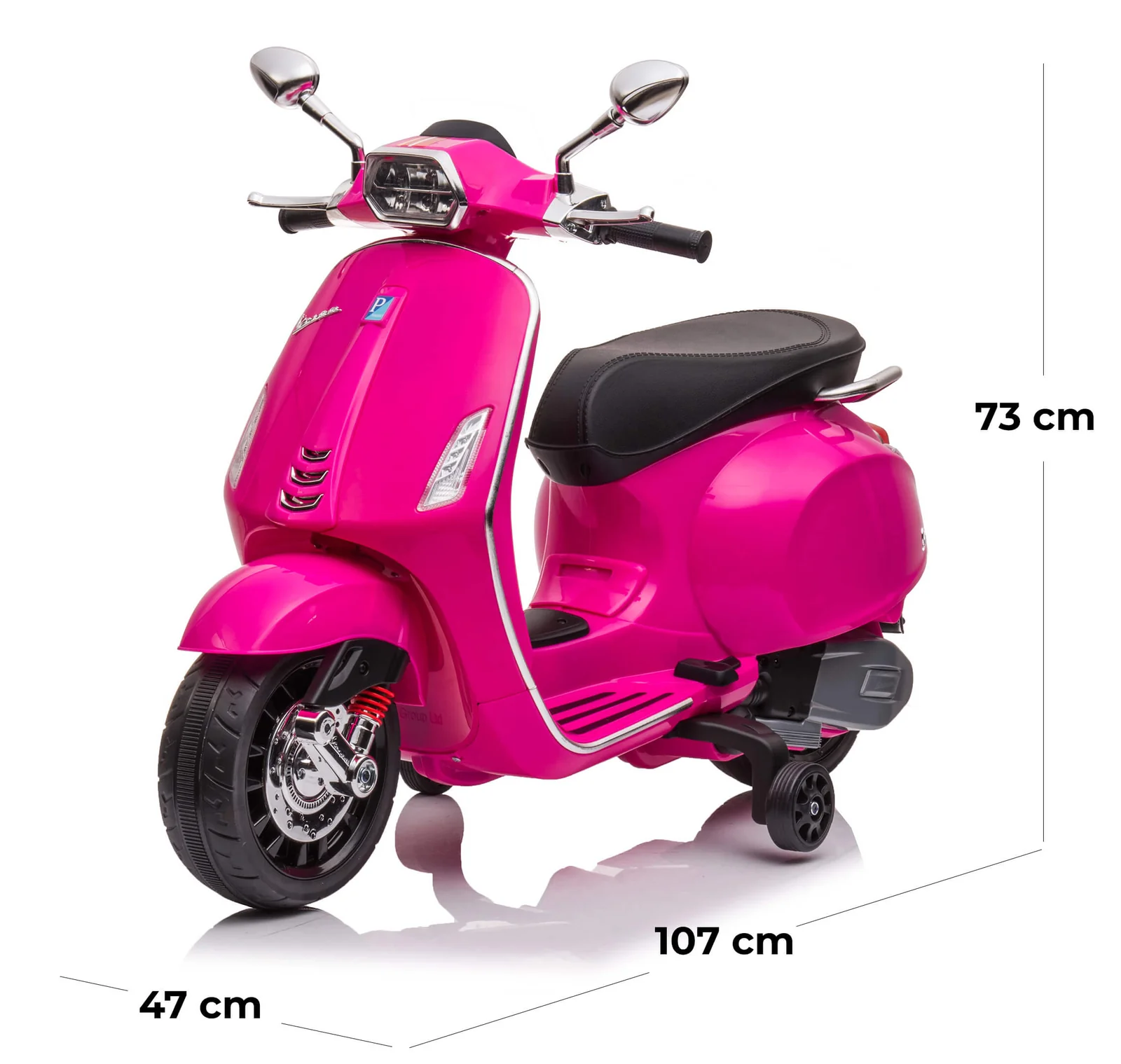 Moto électrique enfants LT941 Piaggio Vespa Sprint 12V avec lumières et sons LED