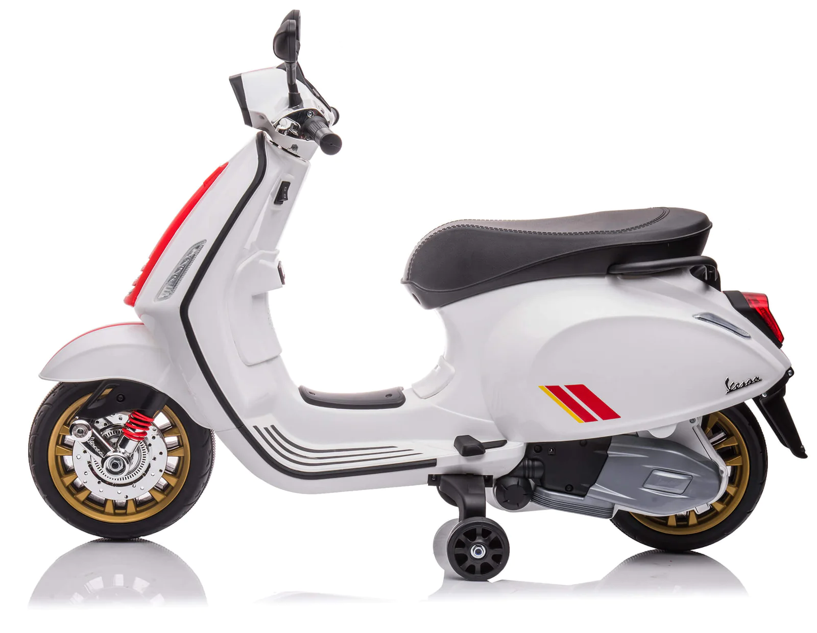 Moto électrique enfants LT941 Piaggio Vespa Sprint 12V avec lumières et sons LED