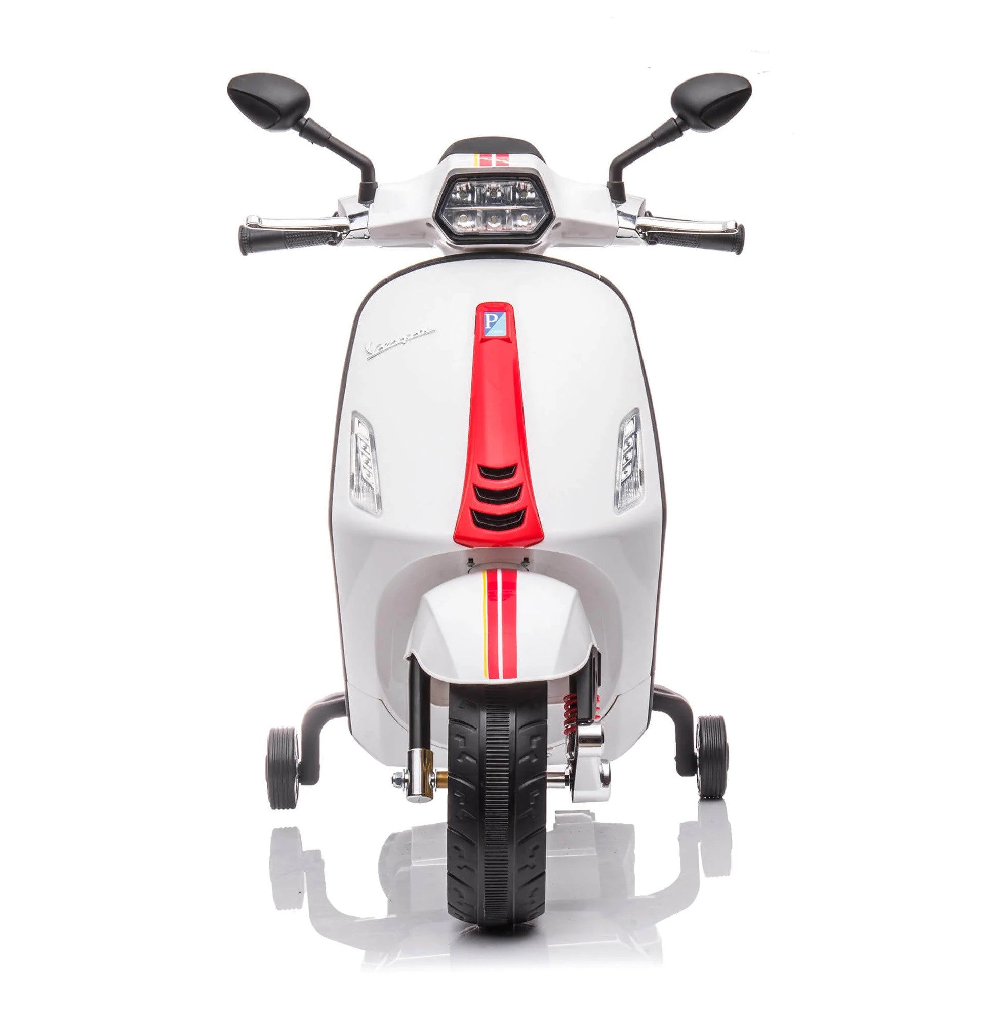 Moto électrique enfants LT941 Piaggio Vespa Sprint 12V avec lumières et sons LED