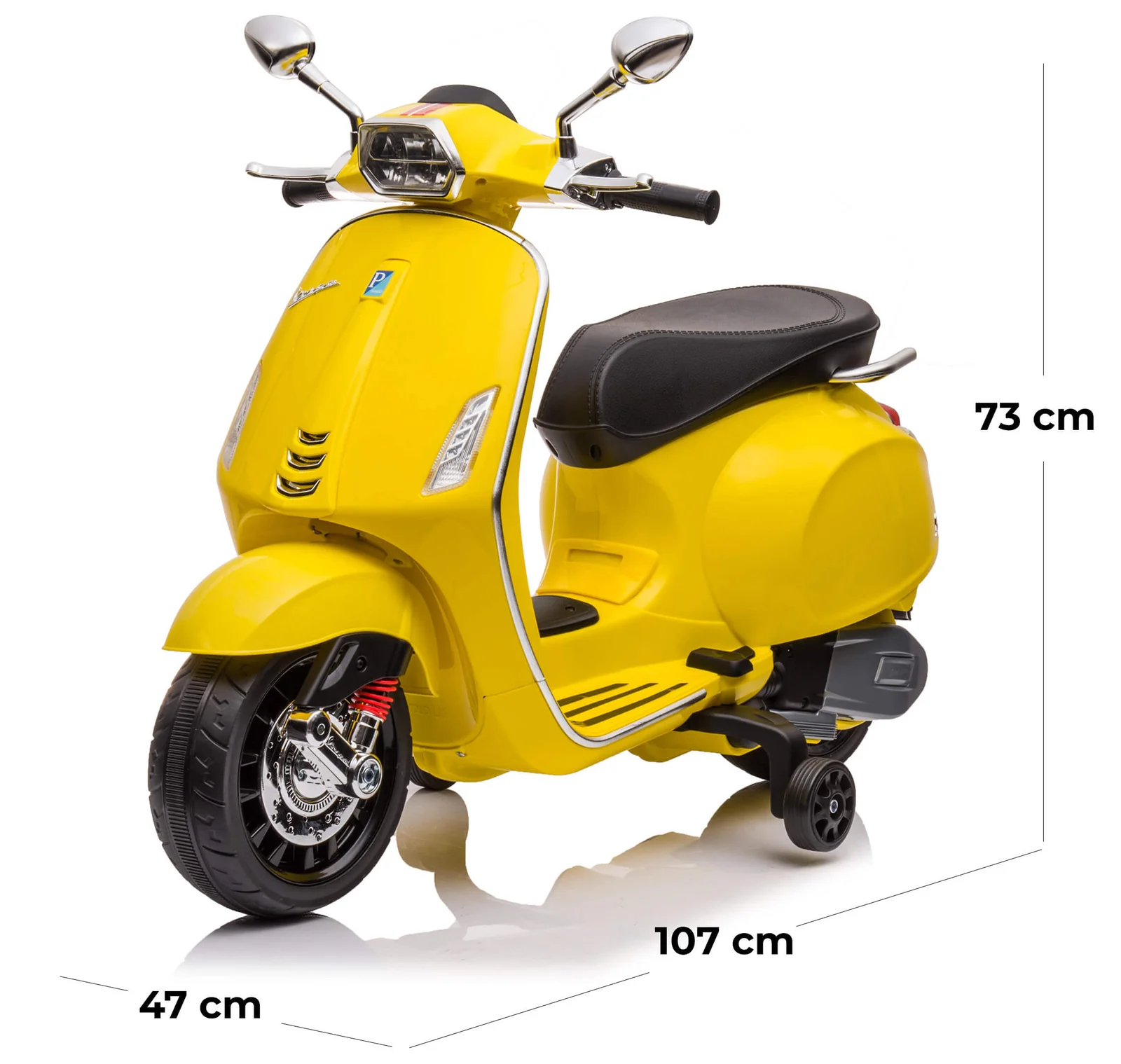 Moto électrique enfants LT941 Piaggio Vespa Sprint 12V avec lumières et sons LED