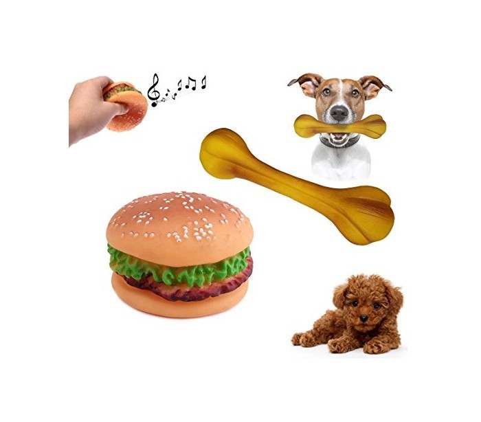 Jeu en caoutchouc souple pour chiens et chats - plusieurs motif