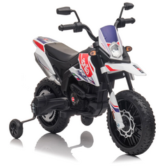 Moto électrique enfants LT944 Aprilia Motocross RX125 12V lumières LED et sons
