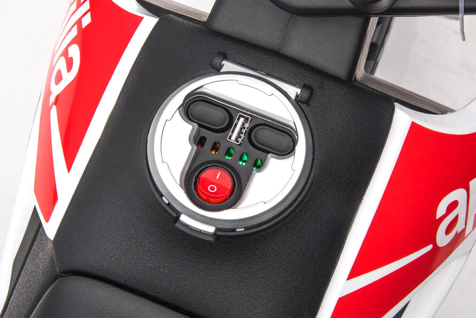 Moto électrique enfants LT944 Aprilia Motocross RX125 12V lumières LED et sons