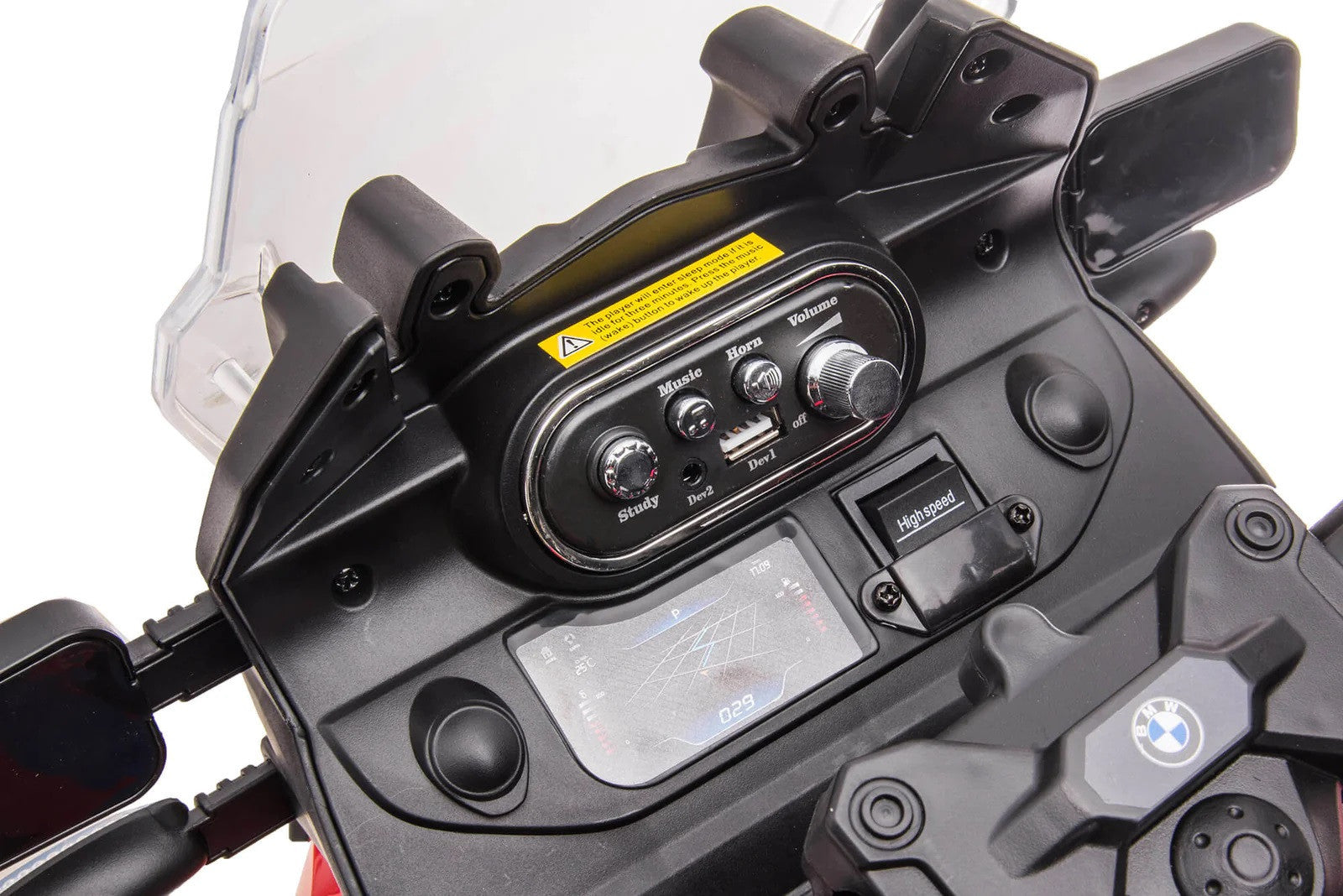 Moto électrique pour enfants LT943 BMW GS 850F 12V licence lumières LED et sons