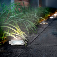 Spot encastrable LED rond IP65 avec douille GU10 résistant au sol