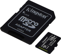 Carte MicroSD adaptateur SD Kingston Canvas Select Plus SDCS2/128 Go Classe 10