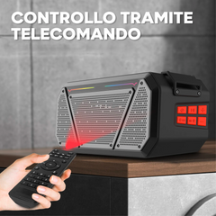Enceinte stéréo portable Bluetooth sans fil lumières RVB et microphone Radio FM