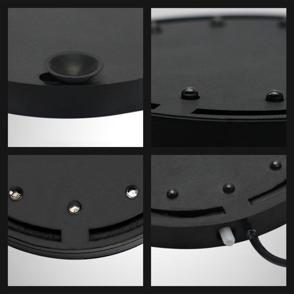 Lampe à bulles d'aquarium à LED RVB Éclairage sous-marin Ventouse de fixation