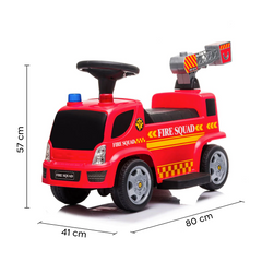 Camion Électrique Enfants LT949 6V Camion de Pompier avec Bulles et Lumières LED
