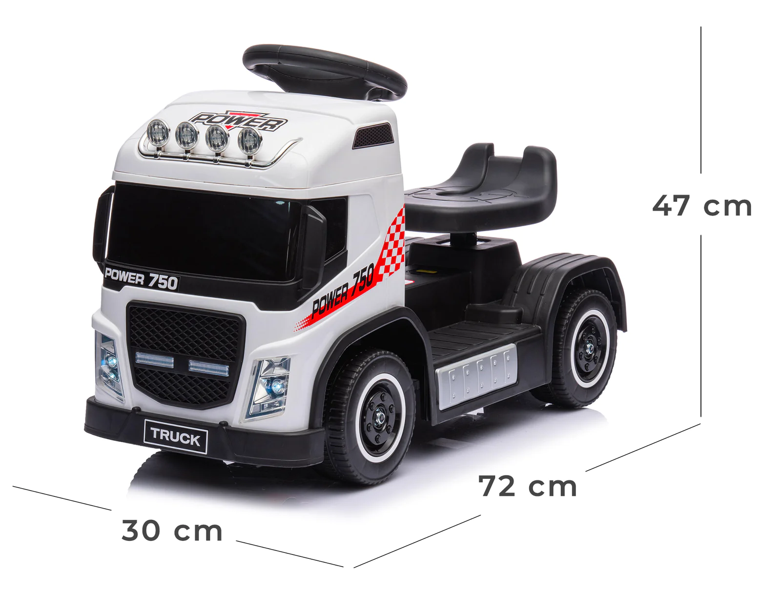 Chariot électrique pour enfants LT950, petit camion 6V avec lumières et sons LED