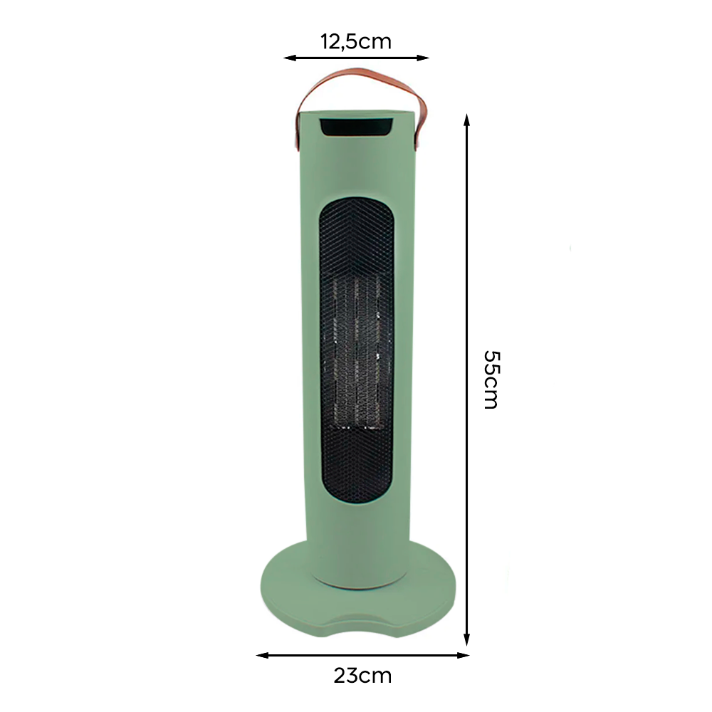Chauffage électrique 2000W Colonne Affichage Digital Touche Tactile Télécommande