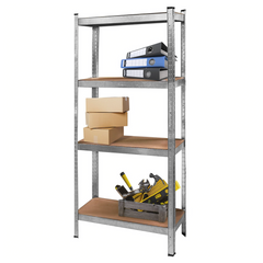 Étagère métallique 4 étagères Capacité 280kg H173x75x30cm Étagères ajustables