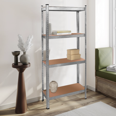 Étagère métallique 4 étagères Capacité 280kg H173x75x30cm Étagères ajustables