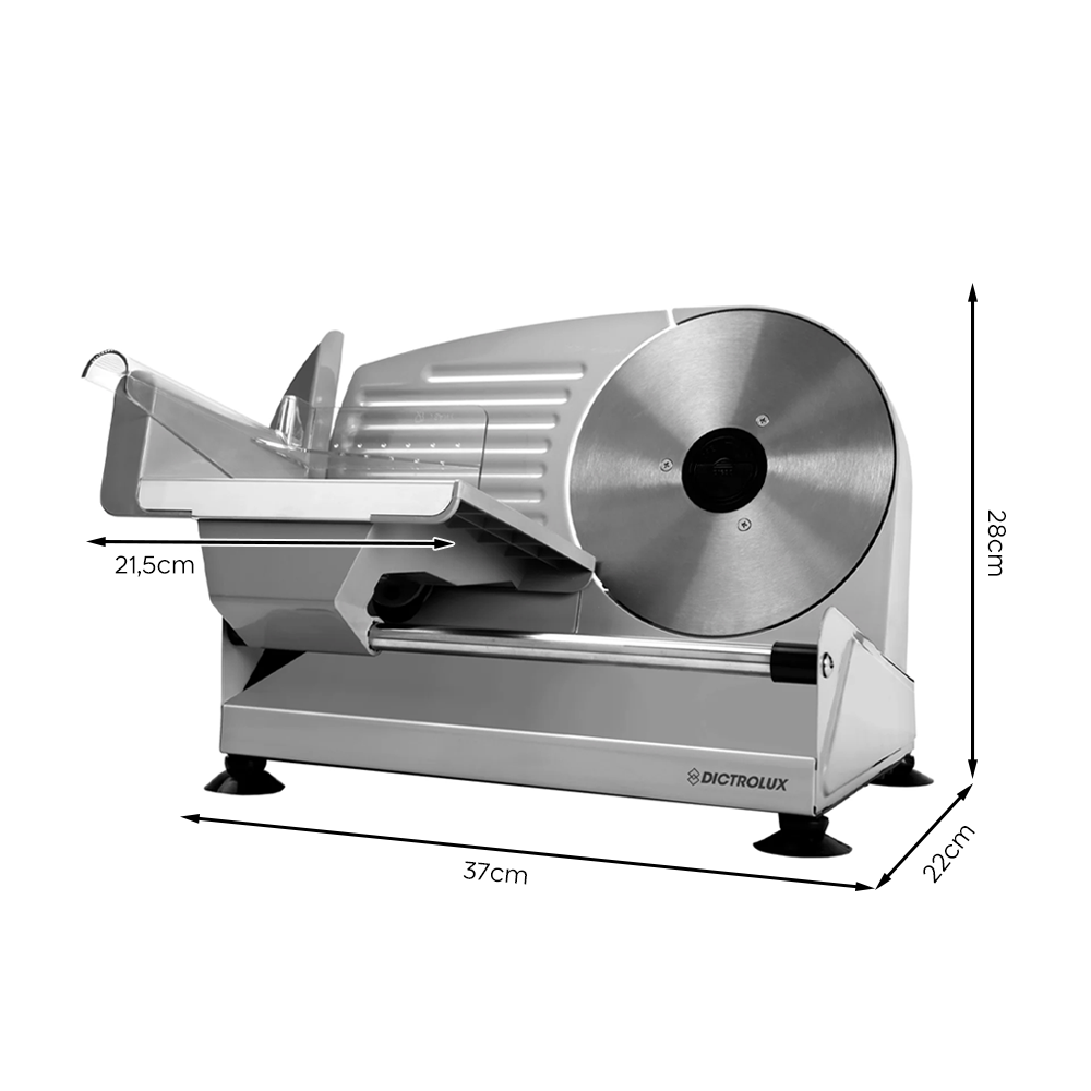 Trancheuse électrique de comptoir Dictrolux 200W lame inox 19cm