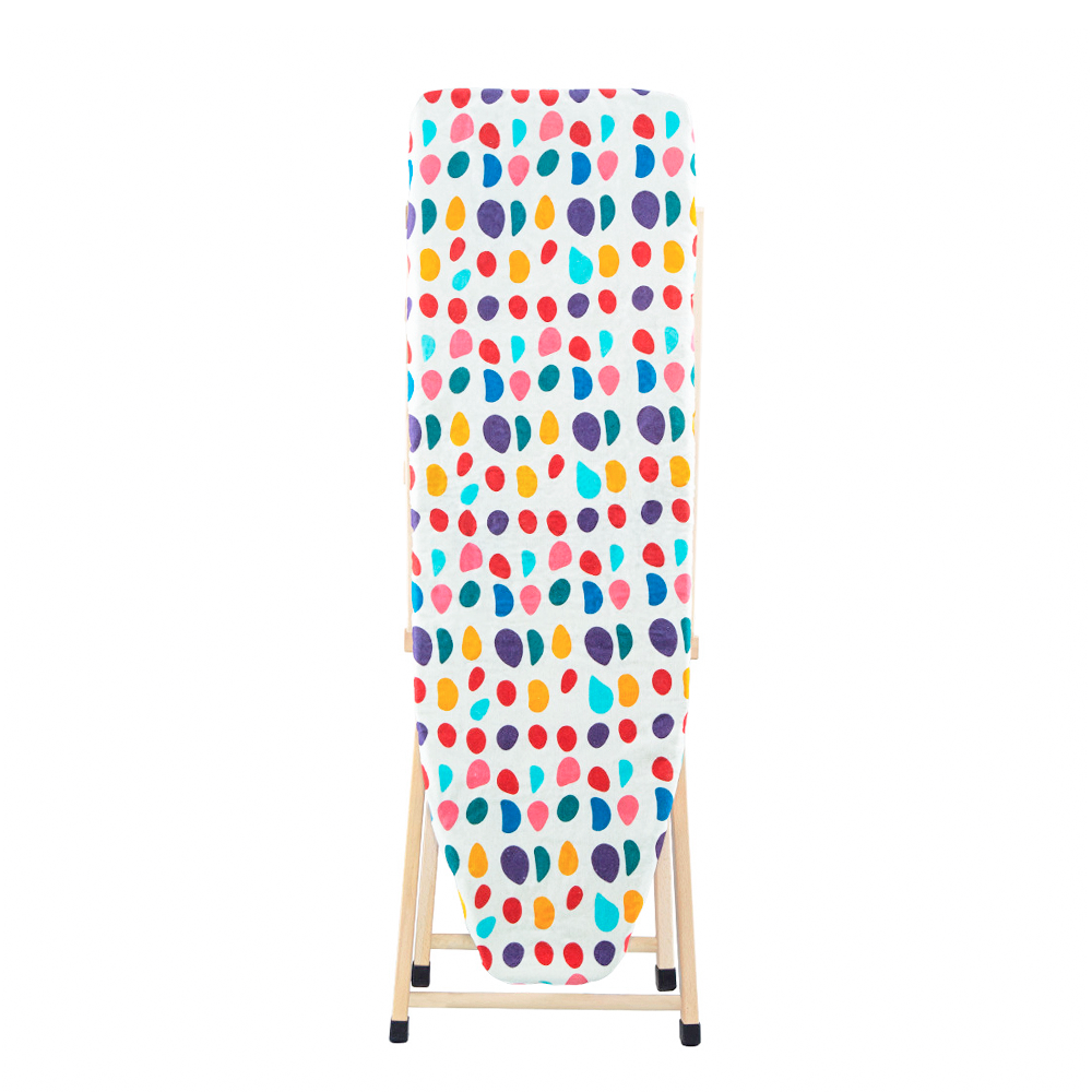 Table à repasser en bois LADY pliable avec support pour chaudière 79x35x121cm
