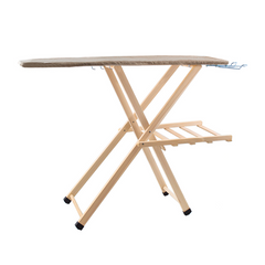 Table à repasser en bois LADY pliable avec support pour chaudière 79x35x121cm