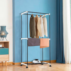 Sèche-linge électrique portable à air chaud support vêtements pour armoire 1100W