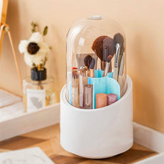 Organisateur pinceaux et maquillage avec base rotative à 360° et 7 compartiments