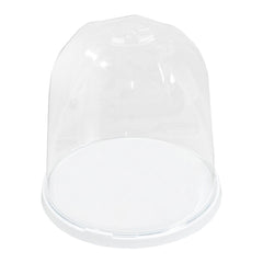 Porte-Panettone Forme de Cloche en Plastique avec Couvercle Transparent Plateau