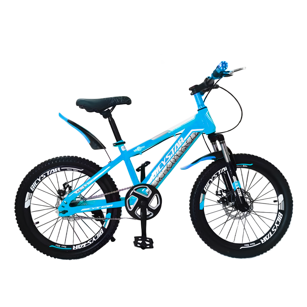 Vélo STAR BKT Taille 20" Garde-boue Double Frein à Disque et Béquille