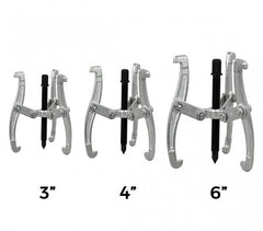 Lot de 3 extracteurs de roulements à 3 pinces (75 - 100 - 150 mm)