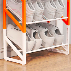 Étagère à chaussures en plastique multifonctionnelle à 3 niveaux