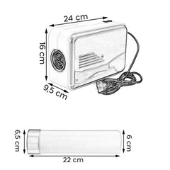 Sèche-linge électrique portable 600W 518105 Sèche-linge multifonction