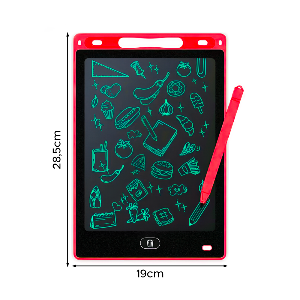 Tablette d'écriture effaçable avec écran LCD de 12" pour enfants