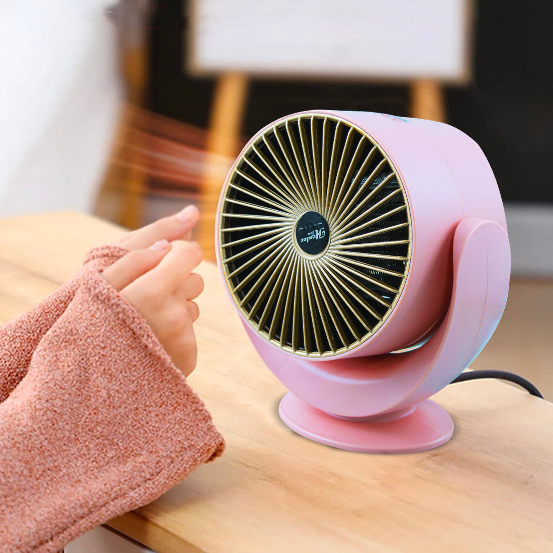 Mini chauffage électrique de bureau 900W avec inclinaison