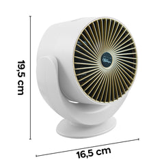 Mini chauffage électrique de bureau 900W avec inclinaison
