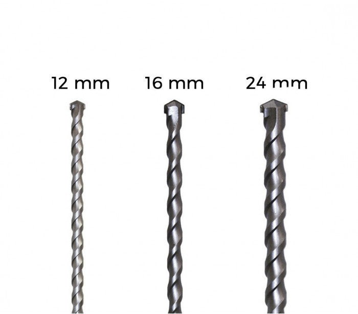 Ensemble de 3 forets extra longs (12 à 16 24 mm / 1 m de long)