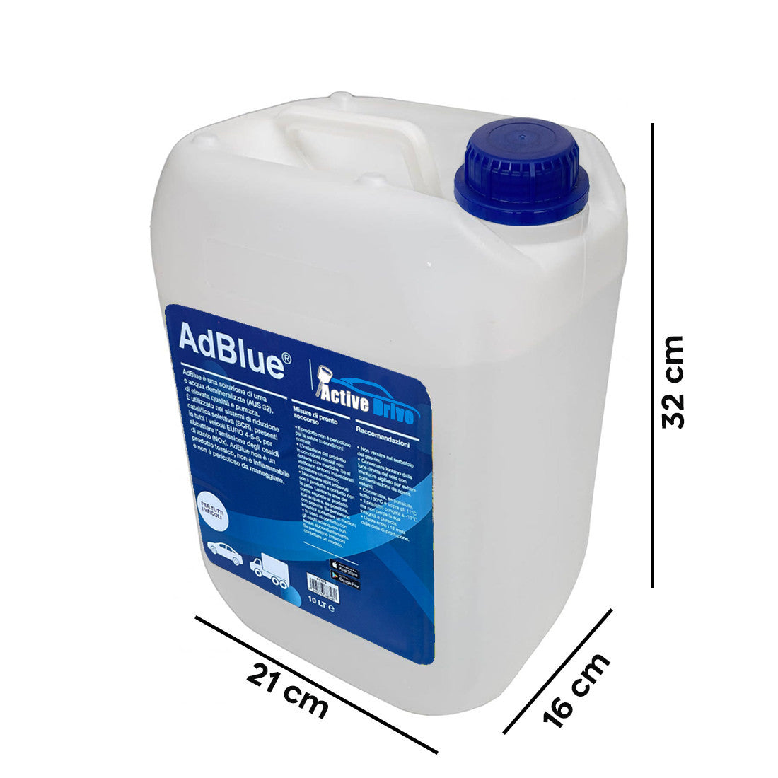 Réservoir AdBlue 10 litres Euro 4-5-6 Additif gaz d'échappement moteurs diesel