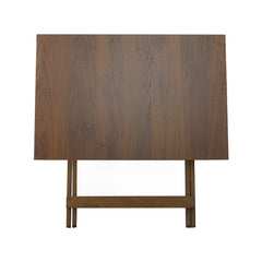 Table de jardin en bois Formica 60x90 F2011 NOYER Pliable Gain de Place