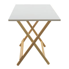 Table de jardin en bois Formica 60x90 F2147 OLMO pliante pour gagner de la place