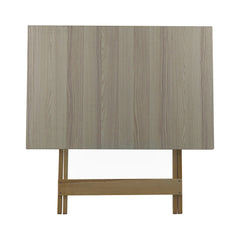 Table jardin en bois de hêtre Formica 60x90 F2069 GRIS Pliable pour l'extérieur