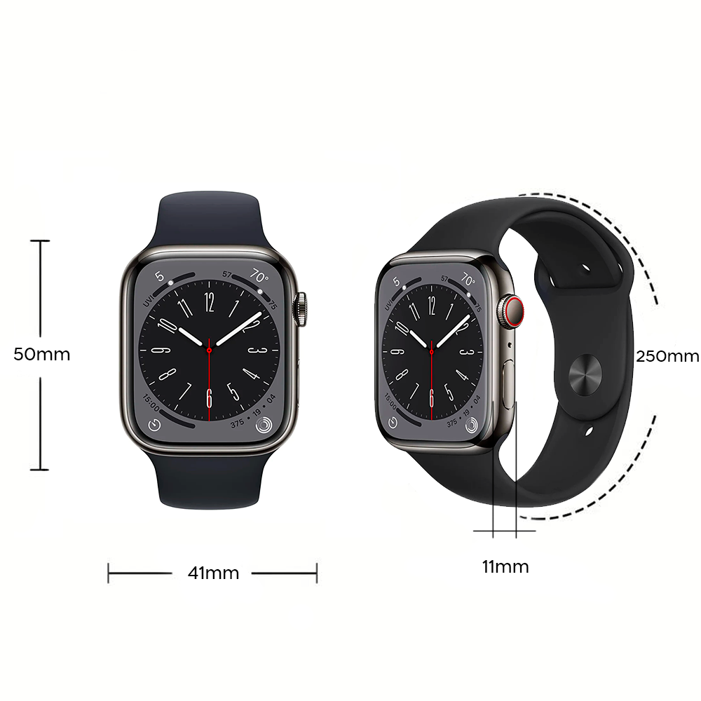 Smartwatch Promax Big Series 9 silicone avec écran de 2,1" messages applications